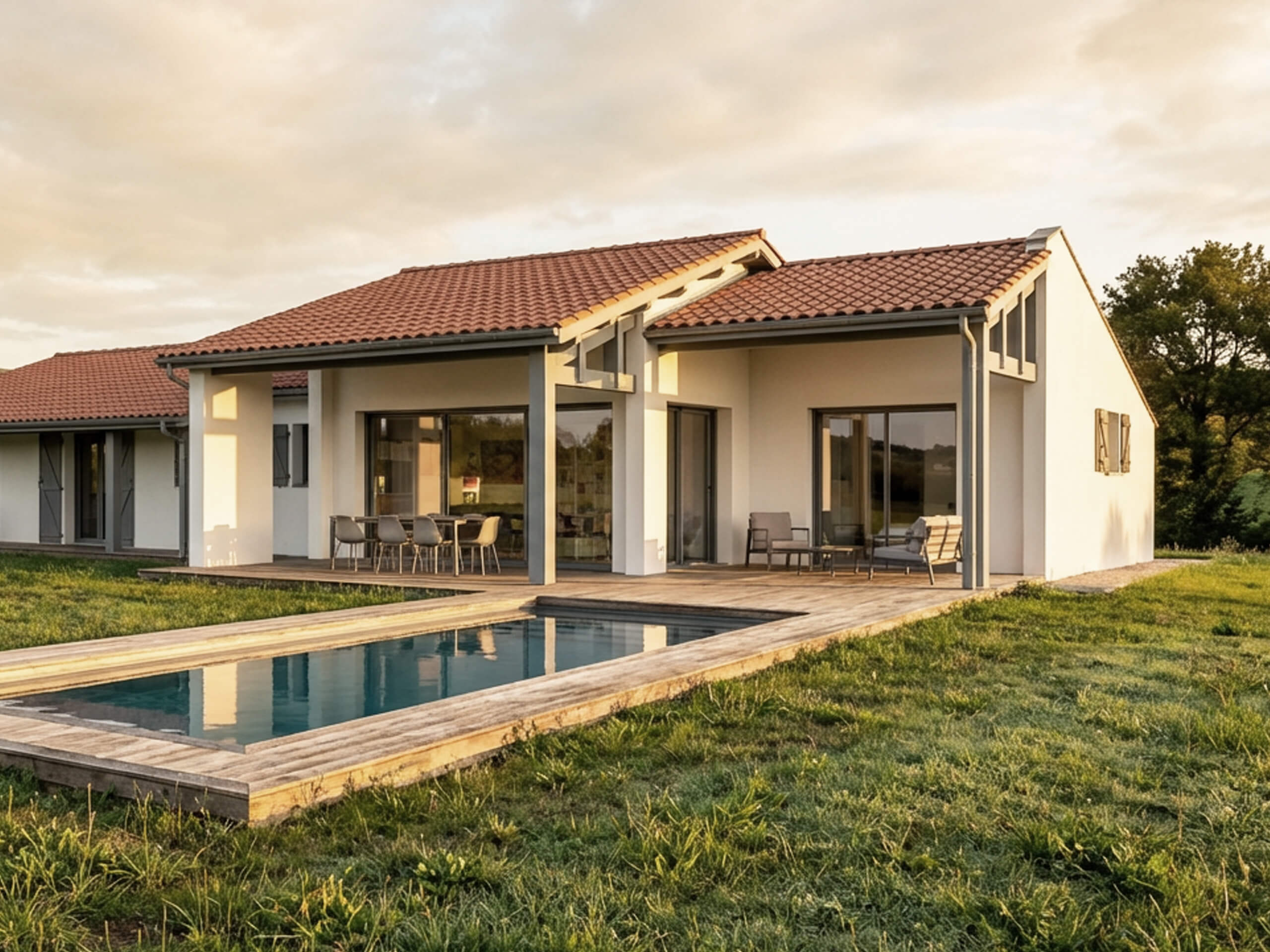 Transformation, surélévation et extension de maison